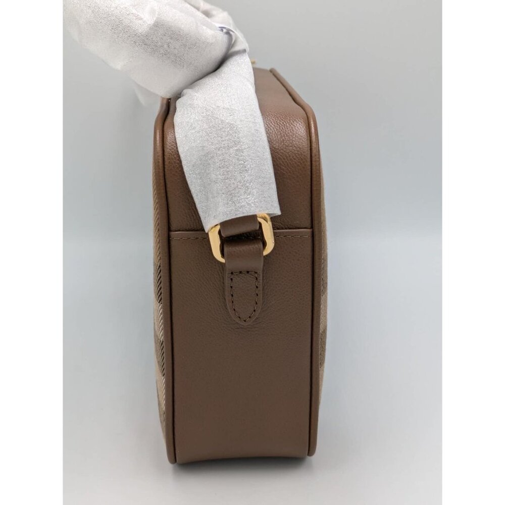 Burberry Vintage Check Large Camera Shoulder Bag Earth 8084495 - Picture 3 of 14